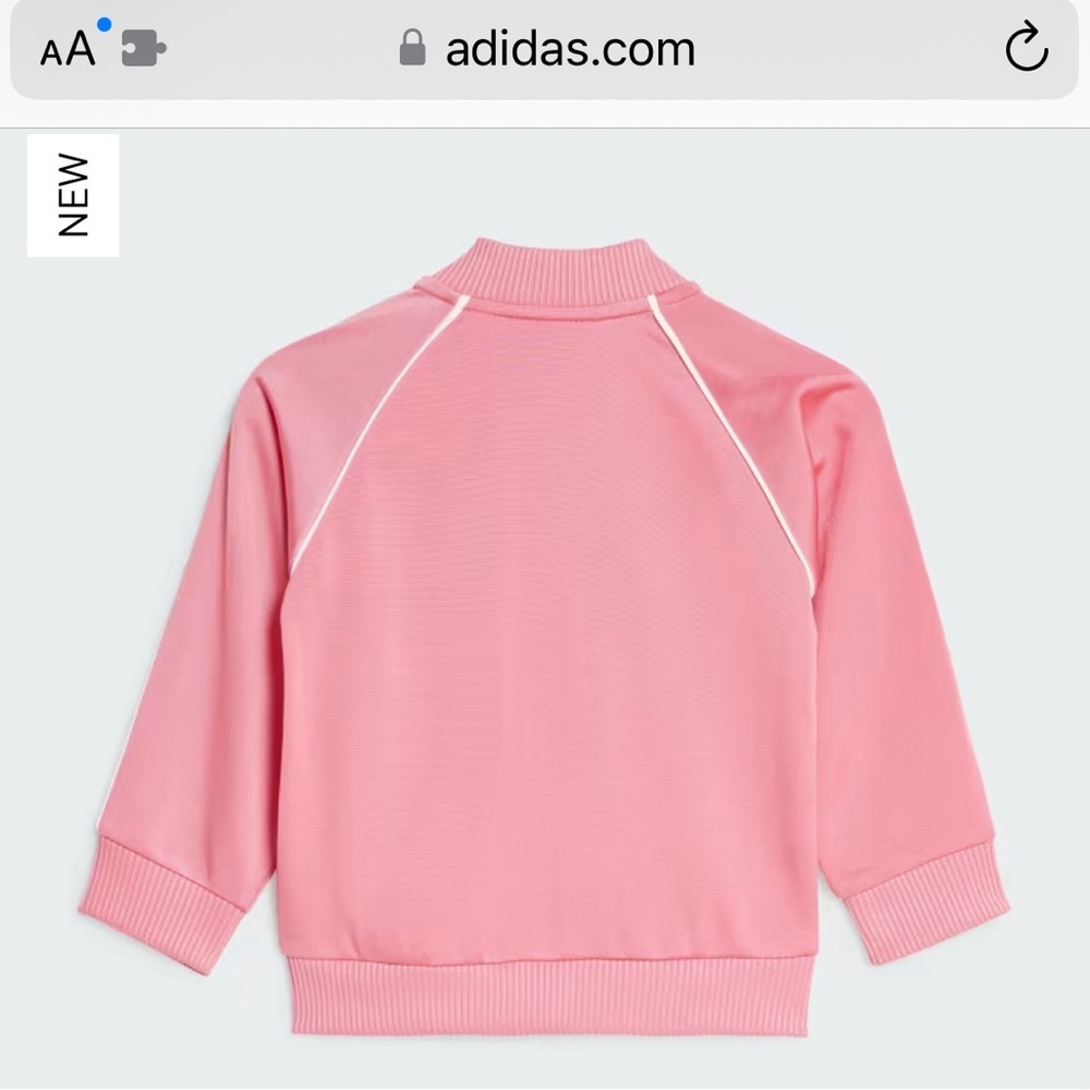 ADICOLOR Toddler SST Pink TRACK SUIT Jacket 4T - Picture 6 of 6